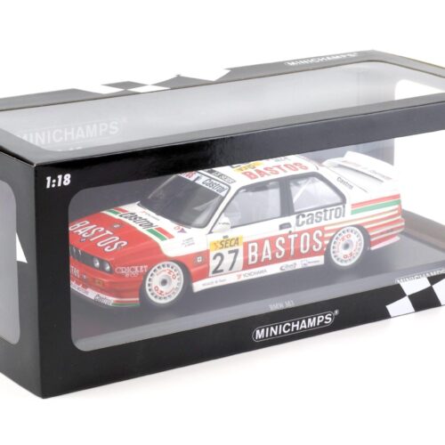 1:18 Minichamps BMW M3 E30 Bigazzi Team Bastos 4th Place 24h Spa 1990 Soper/Hahne
