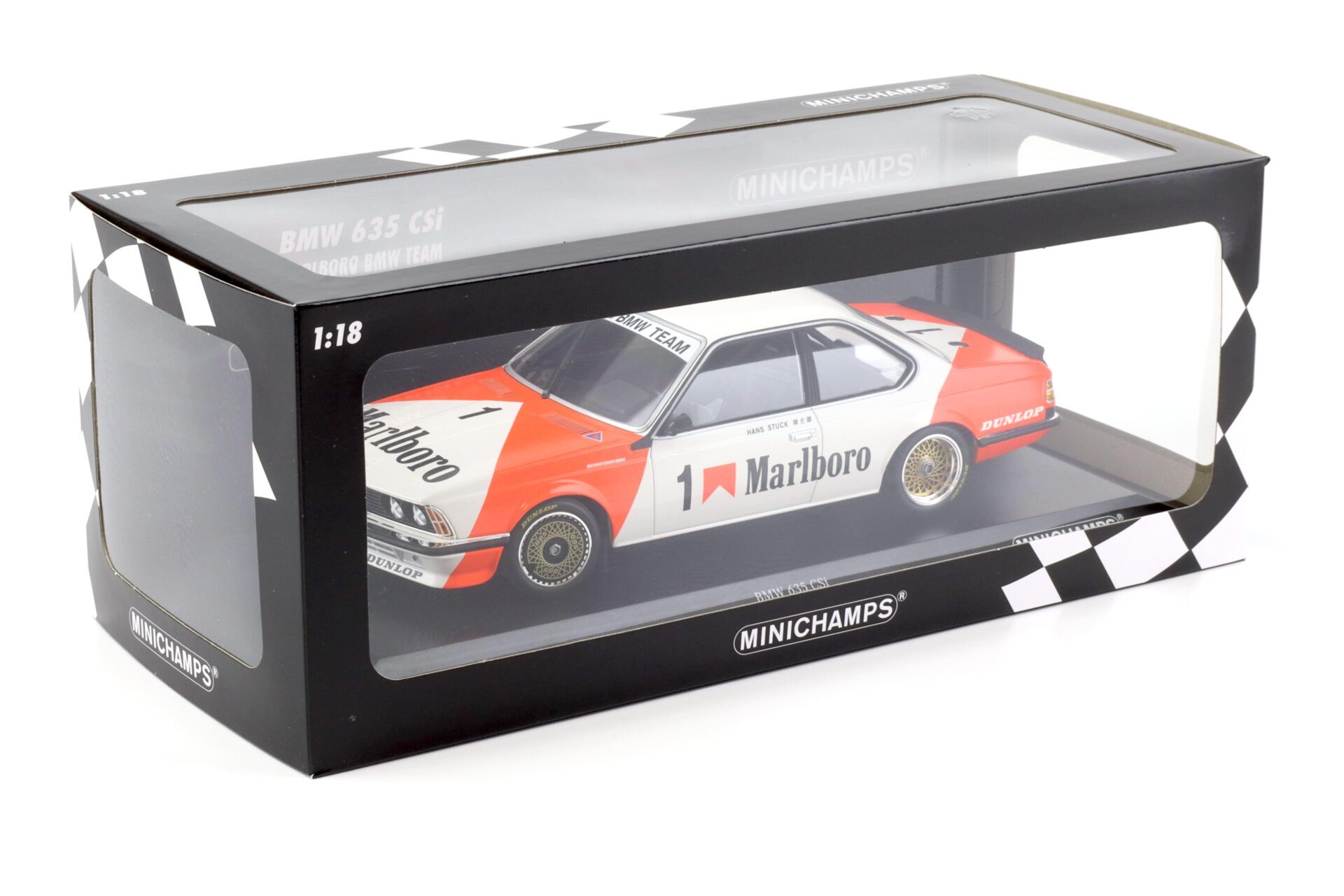1:18 Minichamps BMW 635 CSI Winner Guia Race Macau 1983 H.J.Stuck #1