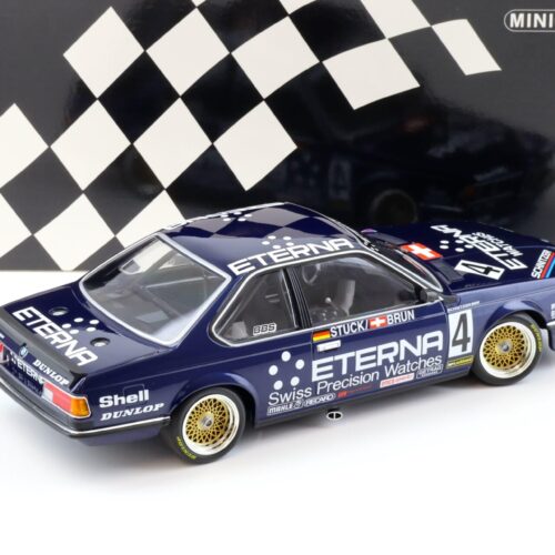 1:18 Minichamps BMW 635 CSI Schnitzer Eterna 3rd Place GP BRNO 1984 Stuck/Brun
