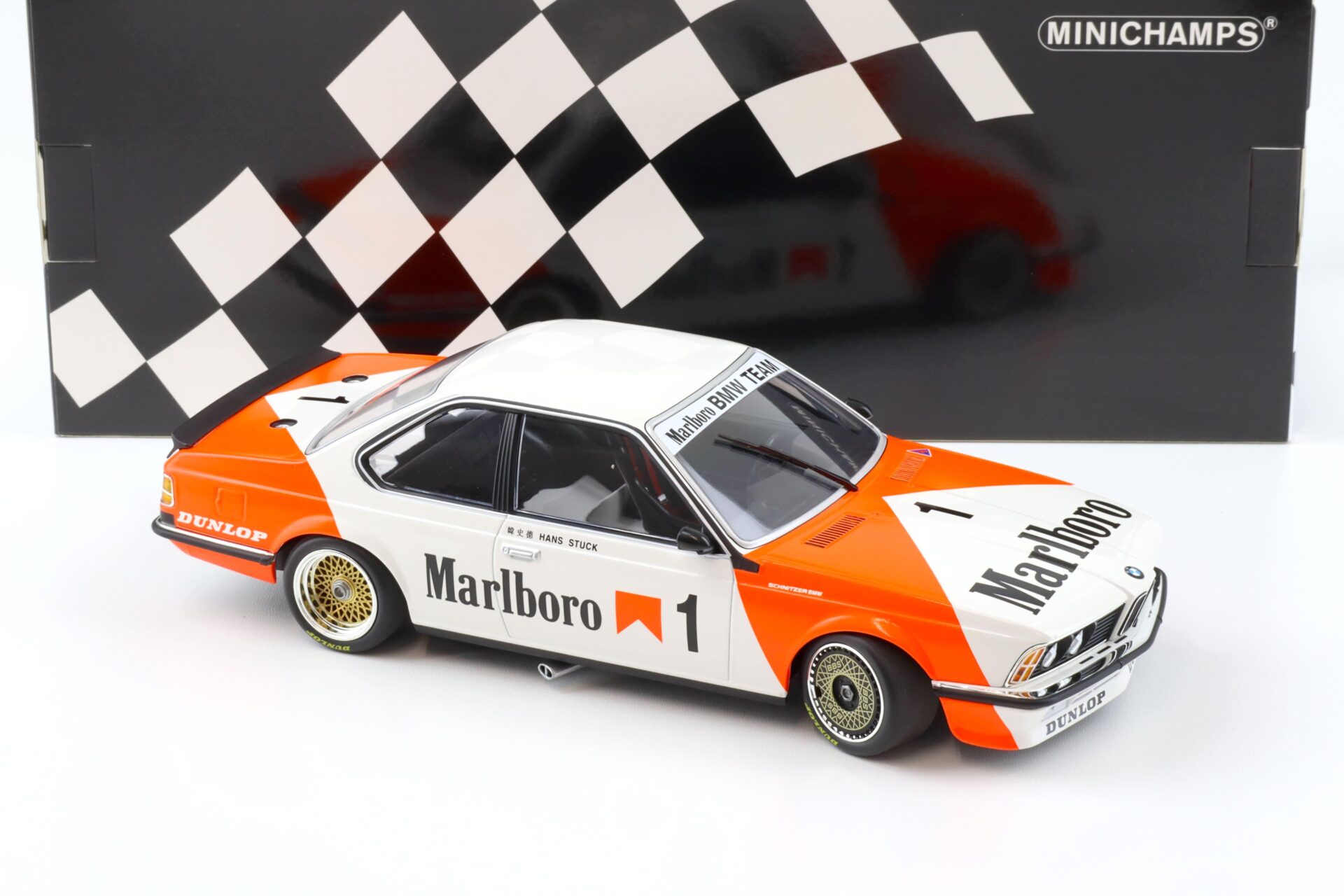 1:18 Minichamps BMW 635 CSI Winner Guia Race Macau 1983 H.J.Stuck #1