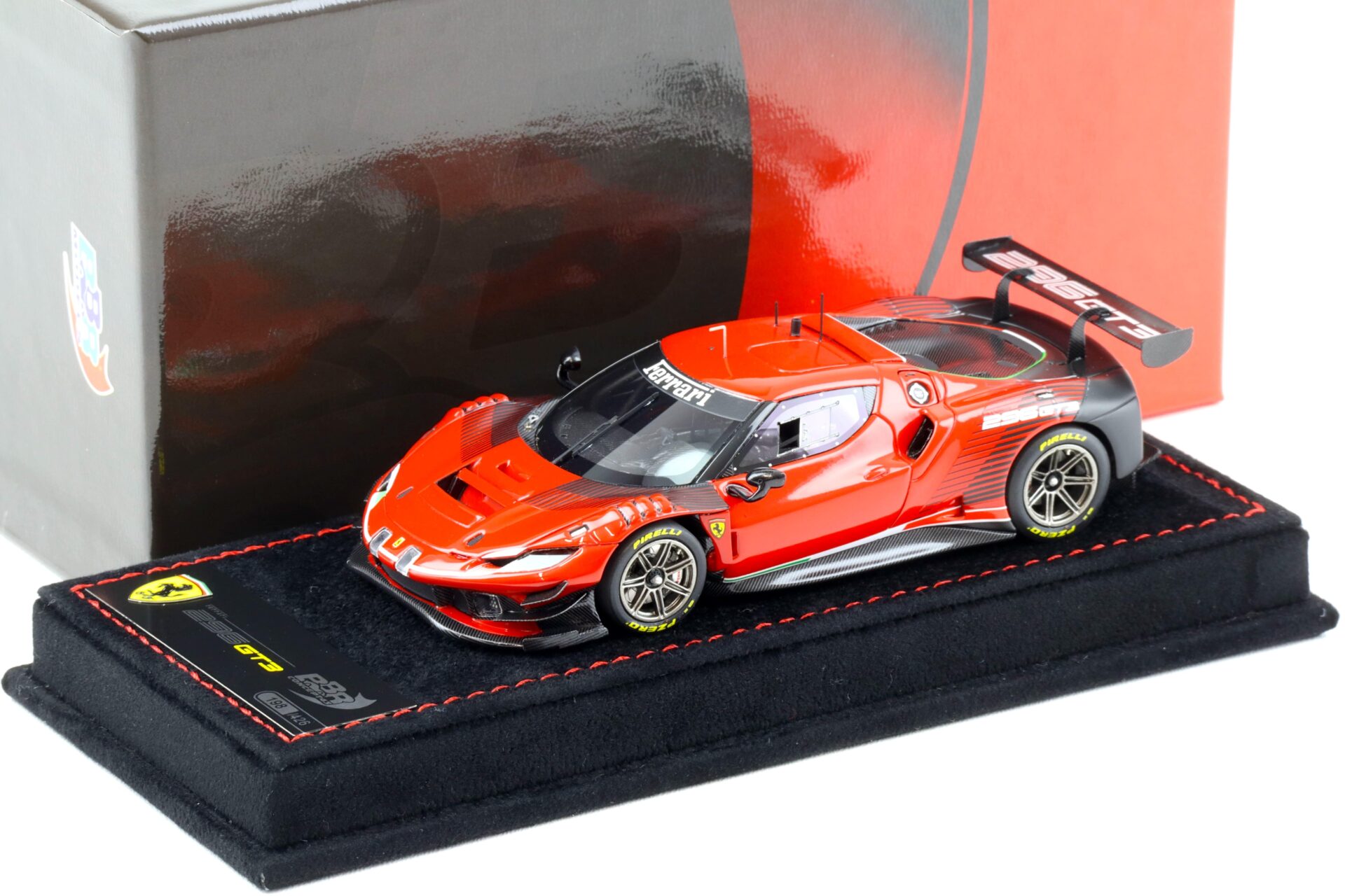 1:43 BBR Ferrari 296 GT3 Rosso Corsa 322 red 2022 - Limited 426 pcs.