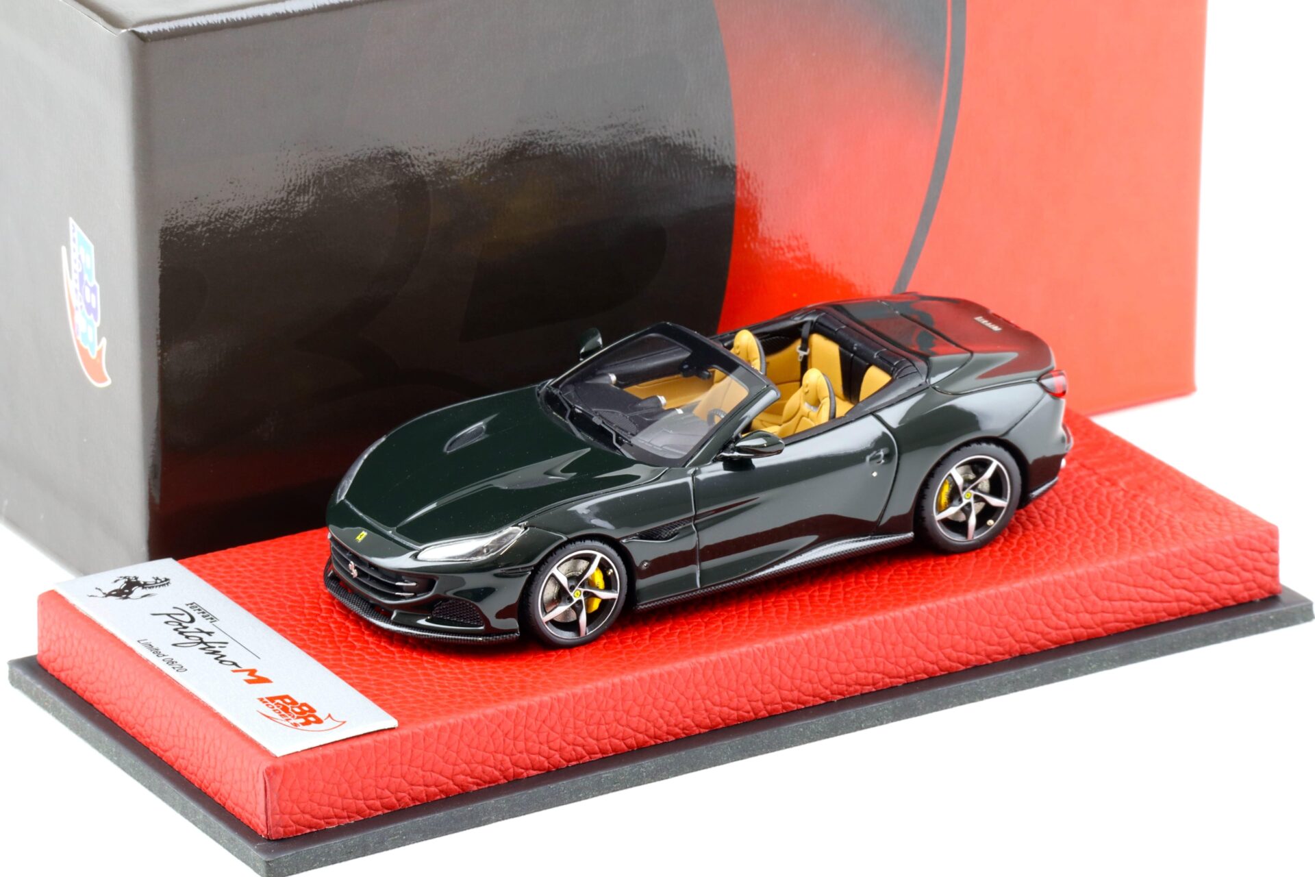1:43 BBR Premium Ferrari Portofino M Spider Verde British Special Base - Limited 20 pcs.