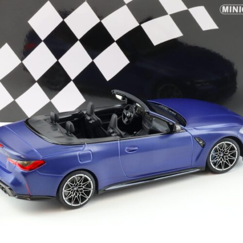 1:18 Minichamps BMW M4 Convertible (G83) matt blue metallic 2020