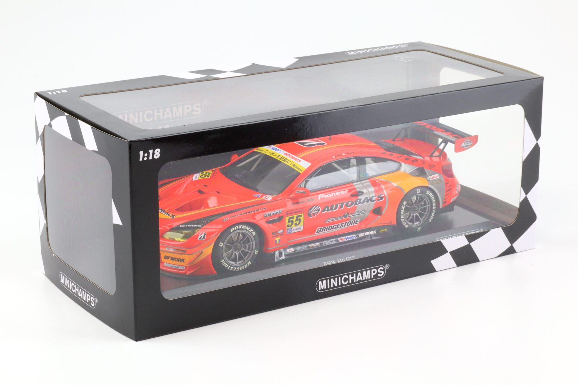 1:18 Minichamps BMW M6 GT3 Autobacs Racing #55 Super Series 2016 Takagi
