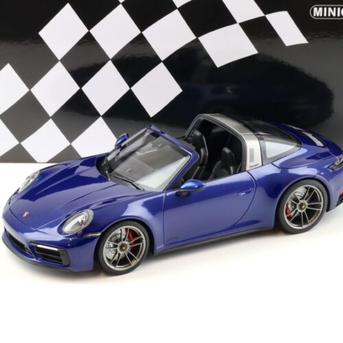 1:18 Minichamps Porsche 911 992 Targa 4 GTS 2021 blue metallic