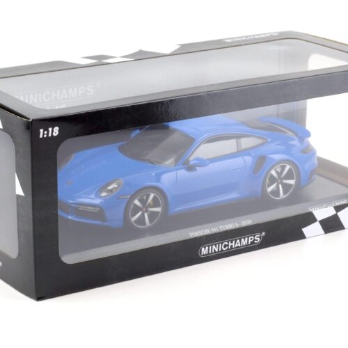 1:18 Minichamps Porsche 911 992 Turbo S Coupe 2020 blue