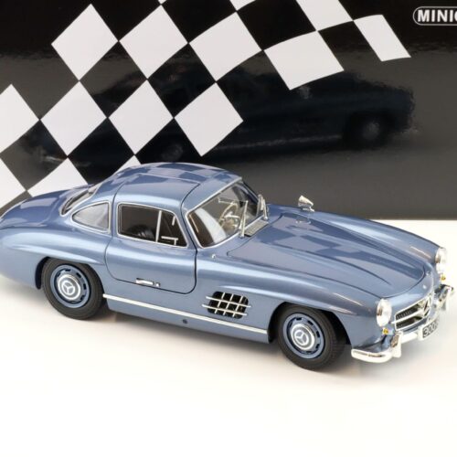 1:18 Minichamps Mercedes 300SL W198 Gullwing 1955 light blue metallic