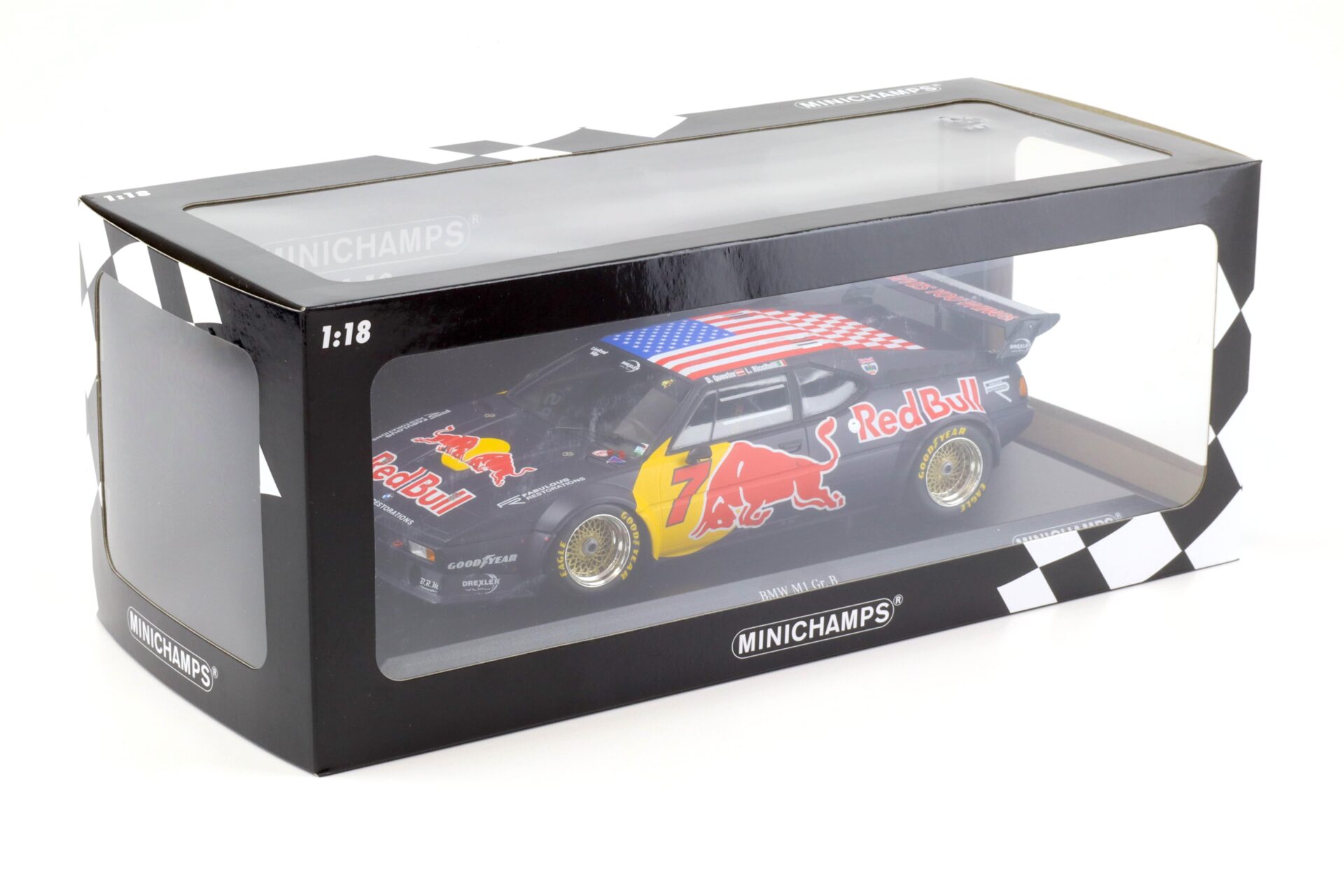 1:18 Minichamps BMW M1 Gr.B Team Red Bull HSR Daytona Classic 24h Winners 2017