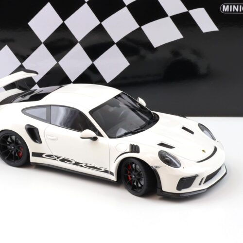 1:18 Minichamps Porsche 911 991.2 GT3 RS white/ black wheels 2019 - Image 2