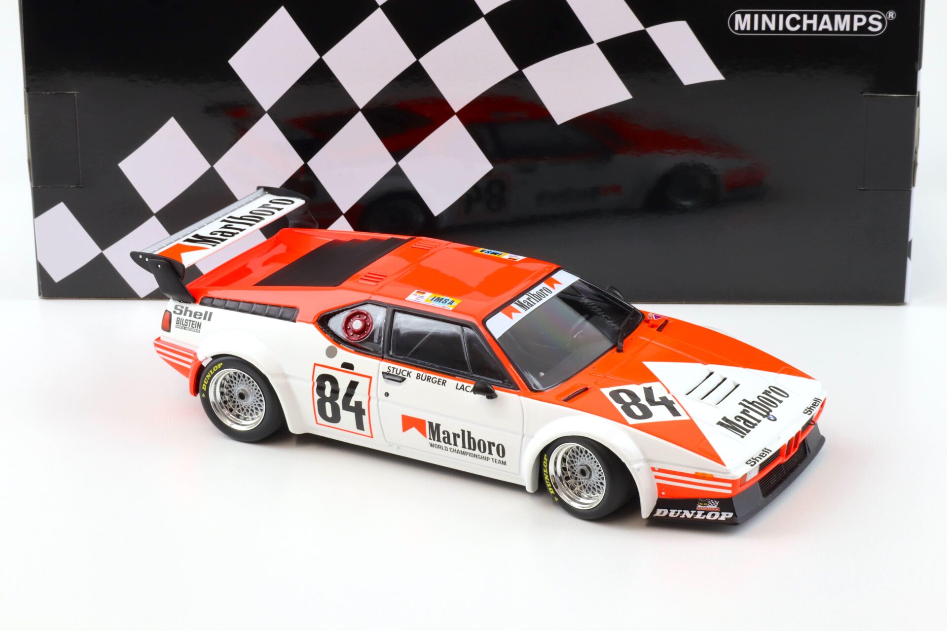 1:18 Minichamps BMW M1 Equipe Dominique Lacaud 24h Le Mans 1980 Stuck/ Bürger