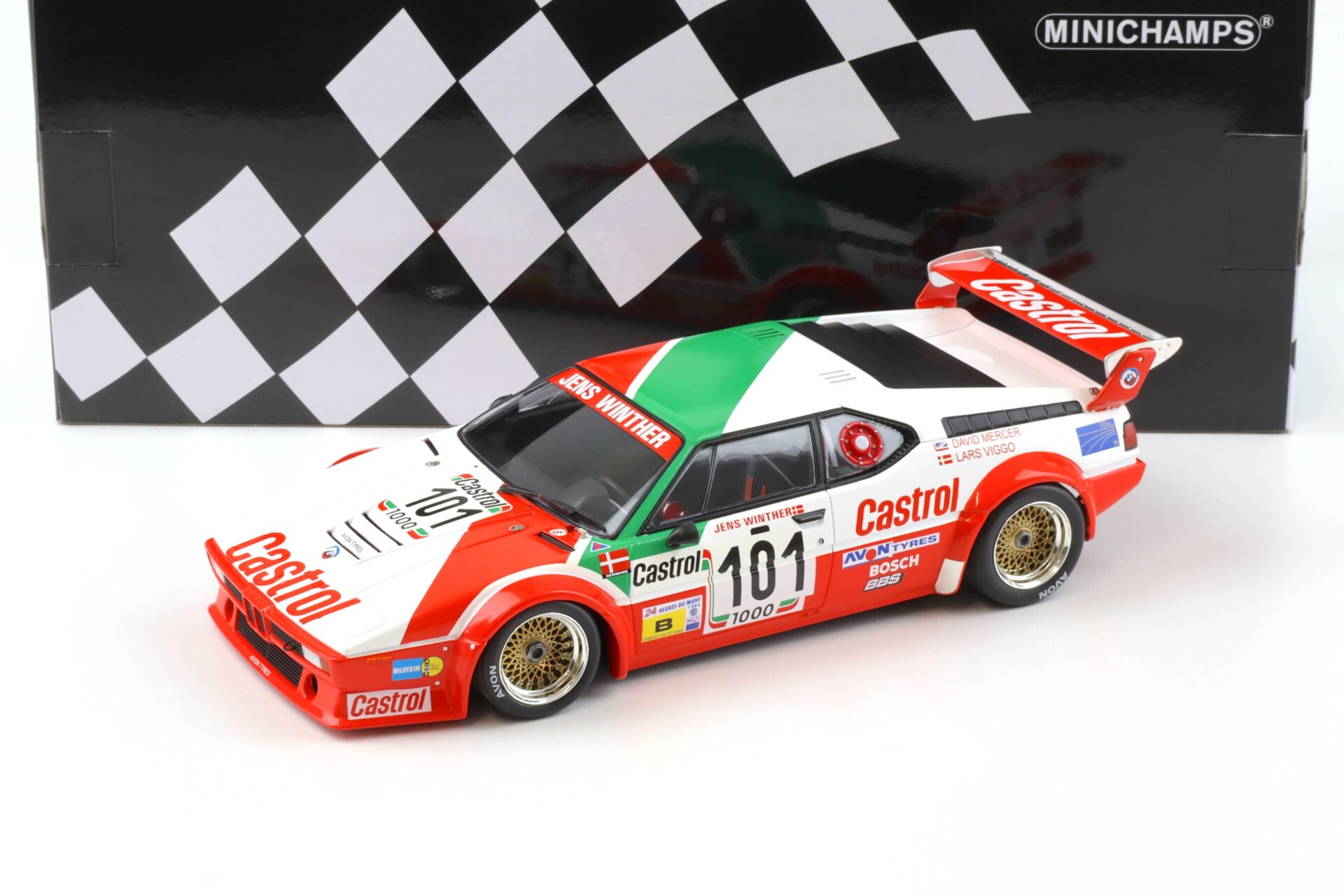 ID 91546 orig.jpg 1:18 Minichamps BMW M1 Jens Winther Racing 24h La Mans 1984 Winther/ Mercer