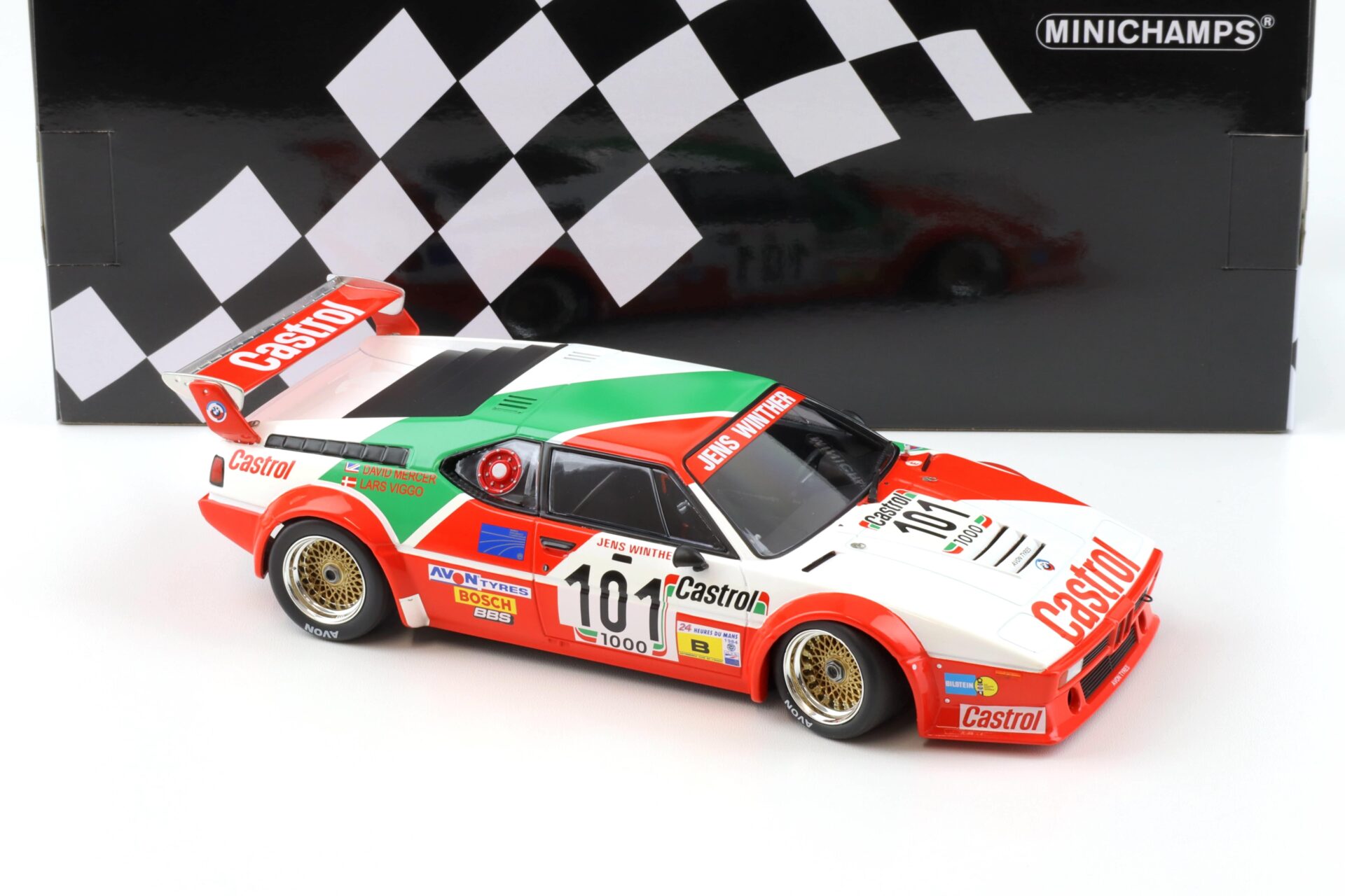 1:18 Minichamps BMW M1 Jens Winther Racing 24h La Mans 1984 Winther/ Mercer