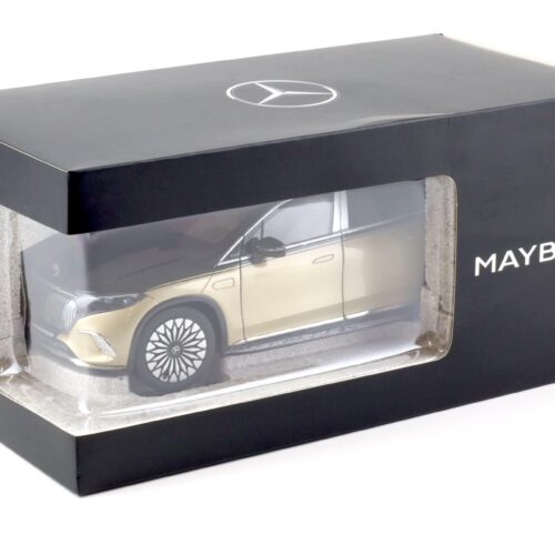 1:18 NZG Mercedes Maybach EQS 680 SUV black/ Kalahari gold DEALER VERSION