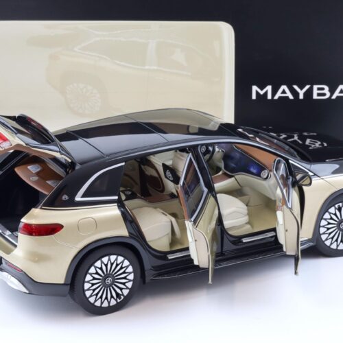1:18 NZG Mercedes Maybach EQS 680 SUV black/ Kalahari gold DEALER VERSION