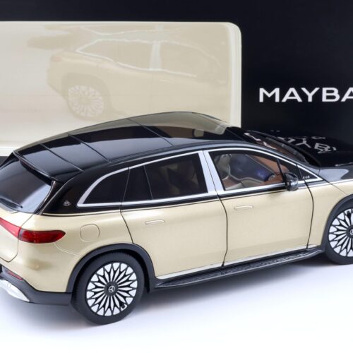 1:18 NZG Mercedes Maybach EQS 680 SUV black/ Kalahari gold DEALER VERSION