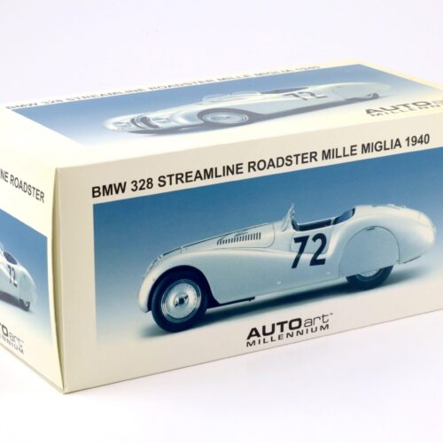1:18 AUTOart BMW 328 Streamline Roadster #72 Mille Miglia 1940 silver 84045