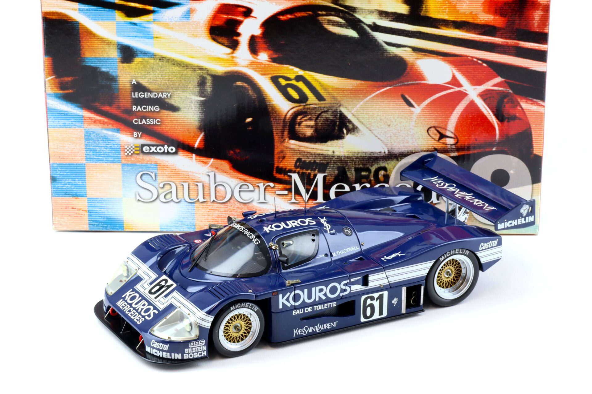 1:18 Exoto Sauber Mercedes C9 Kouros 1987 Spa Francorchamps 1000 km #71 RLG18192
