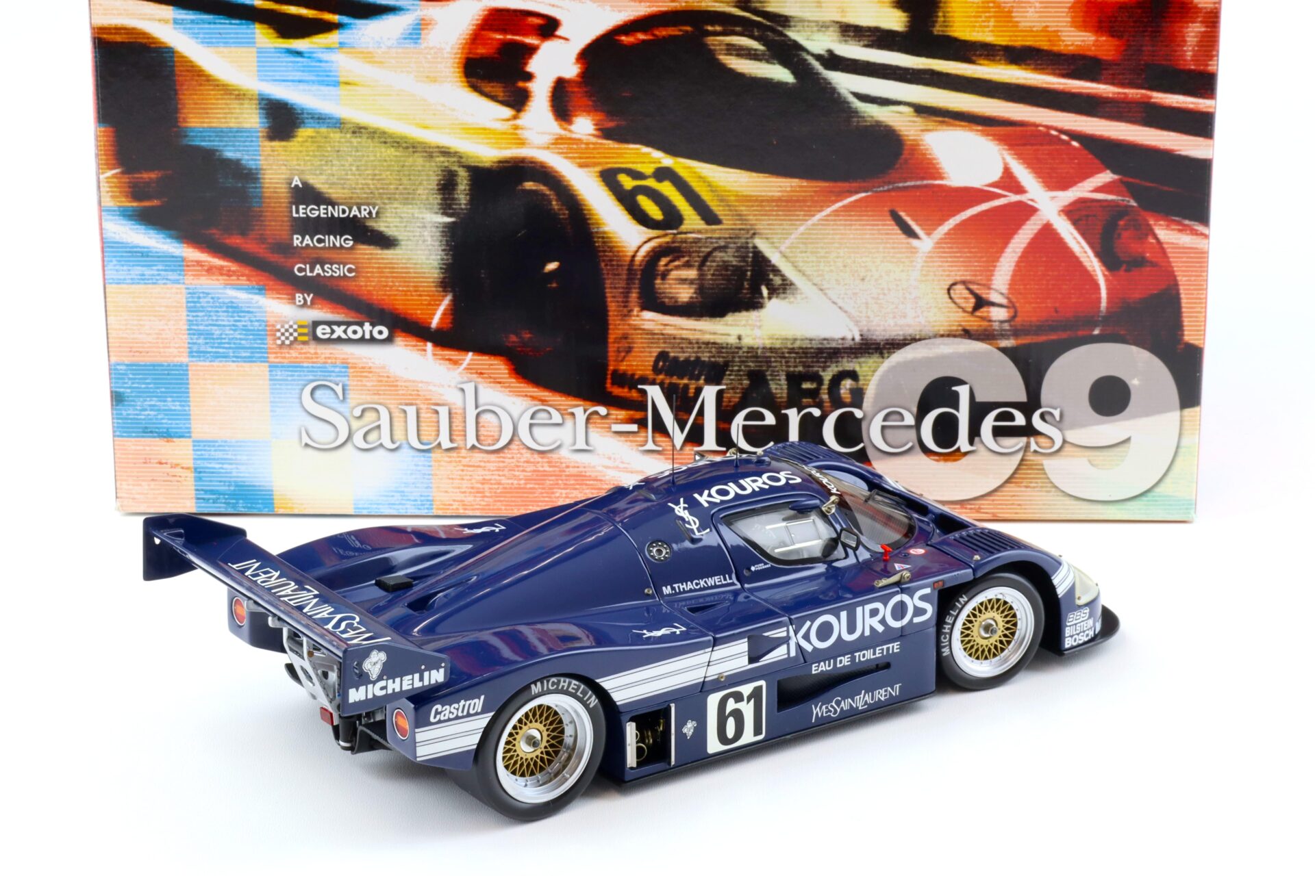 1:18 Exoto Sauber Mercedes C9 Kouros 1987 Spa Francorchamps 1000 km #71 RLG18192