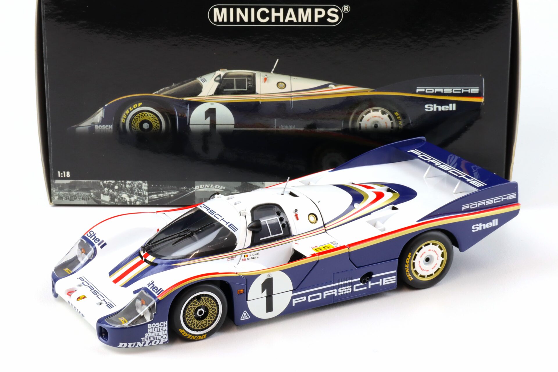 1:18 Minichamps Porsche 956L Winner 24h Le Mans 1982 Ickx/Bell #1