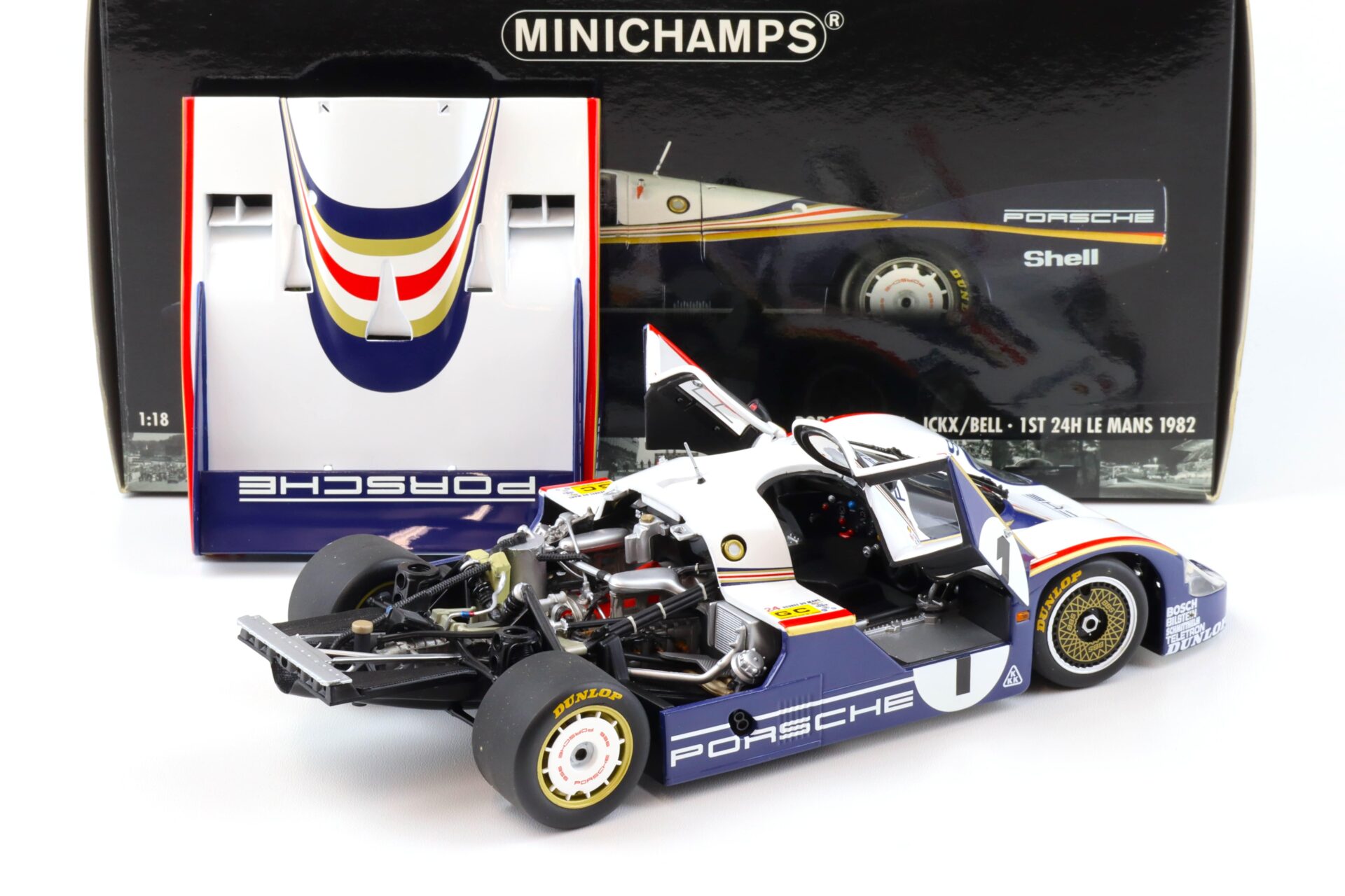 1:18 Minichamps Porsche 956L Winner 24h Le Mans 1982 Ickx/Bell #1