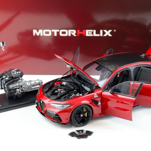 1:18 Motorhelix Alfa Romeo Giulia GTA Rosso GTA red + engine Die-Cast M89001 - Image 2