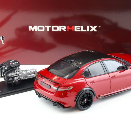 1:18 Motorhelix Alfa Romeo Giulia GTA Rosso GTA red + engine Die-Cast M89001 - Image 4