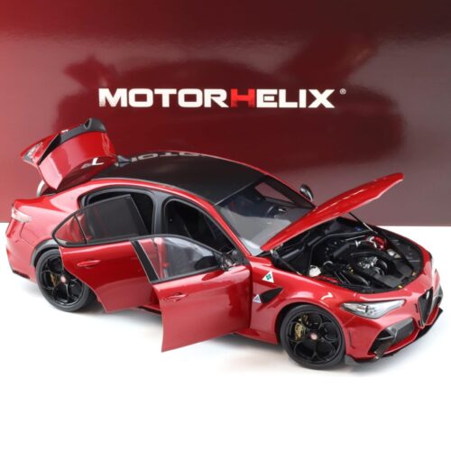 1:18 Motorhelix Alfa Romeo Giulia GTA Rosso GTA red + engine Die-Cast M89001 - Image 6