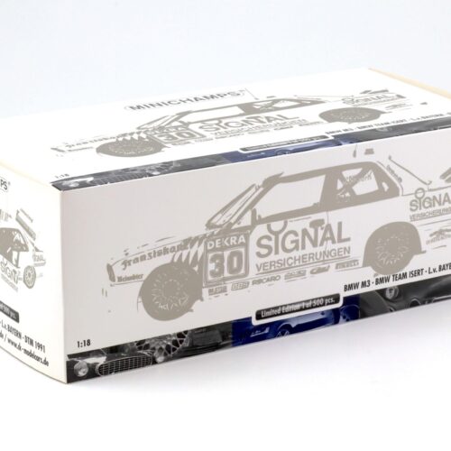 1:18 Minichamps BMW M3 E30 DTM Team Isert #30 L.v. Bayern DTM 1991