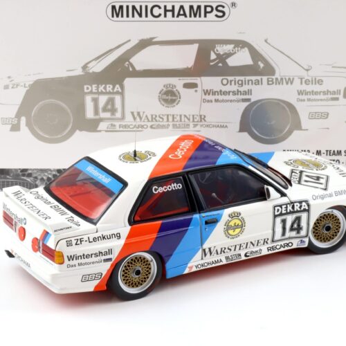 1:18 Minichamps BMW M3 E30 DTM M-Team Schnitzer #14 J.Cecotto DTM 1989