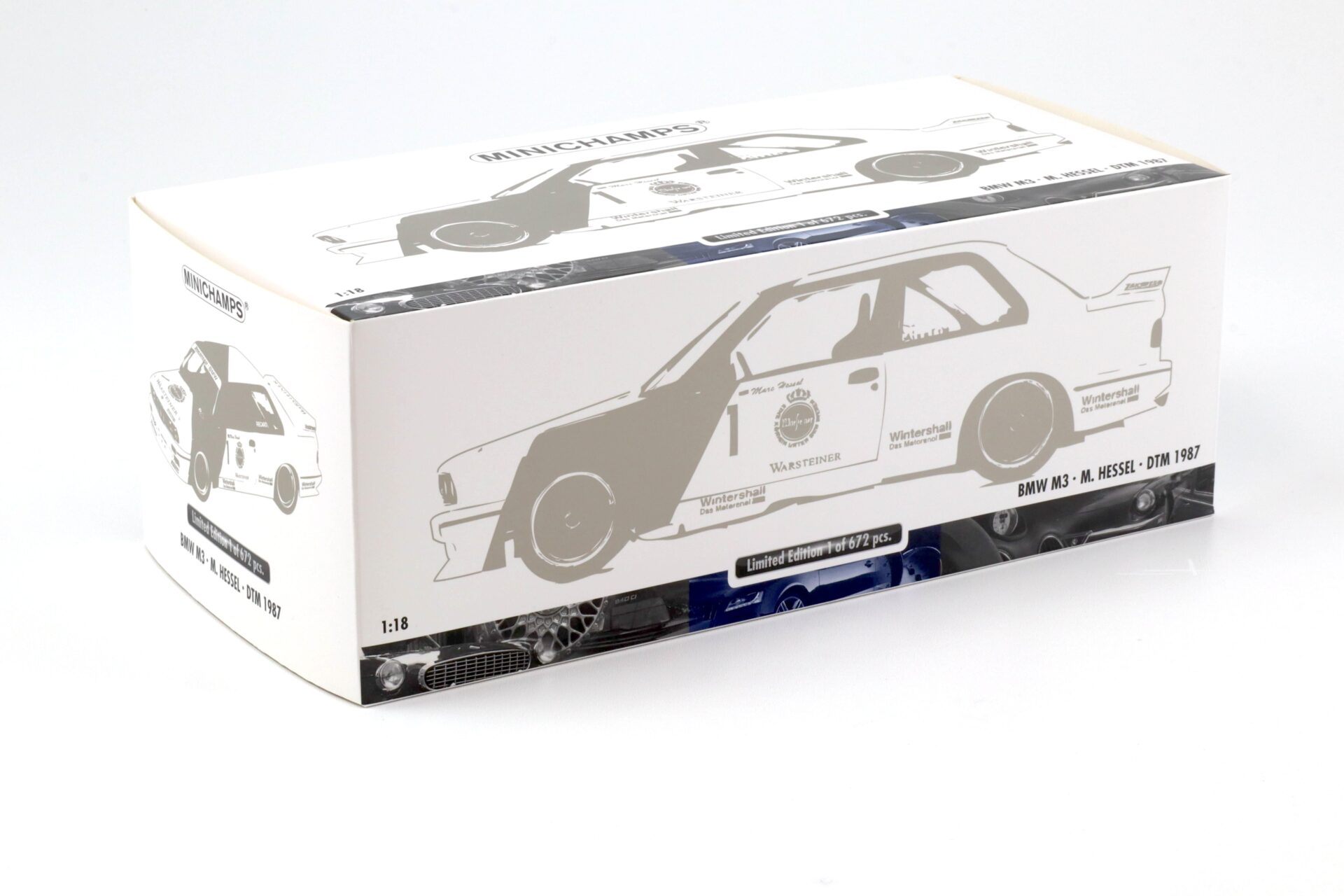 1:18 Minichamps BMW M3 E30 DTM #1 M.Hessel Winner Zolder DTM 1987