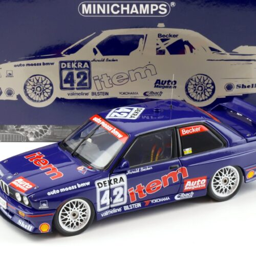 1:18 Minichamps BMW M3 E30 DTM Auto MAASS BMW #42 H.Becker DTM 1992