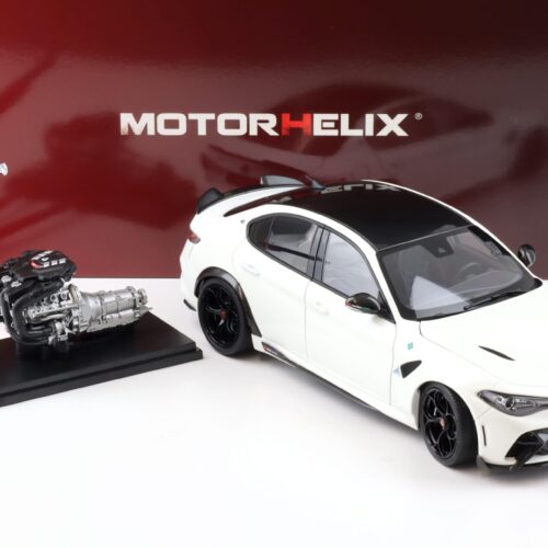 1:18 Motorhelix Alfa Romeo Giulia GTA Bianco Trofed white + engine Die-Cast M89003