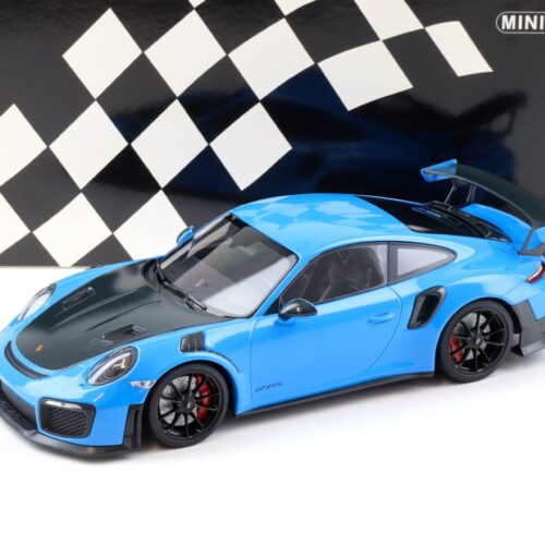 1:18 Minichamps Porsche 911 (991.2) GT2 RS blue with black wheels 2018