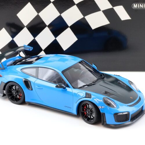 1:18 Minichamps Porsche 911 (991.2) GT2 RS blue with black wheels 2018