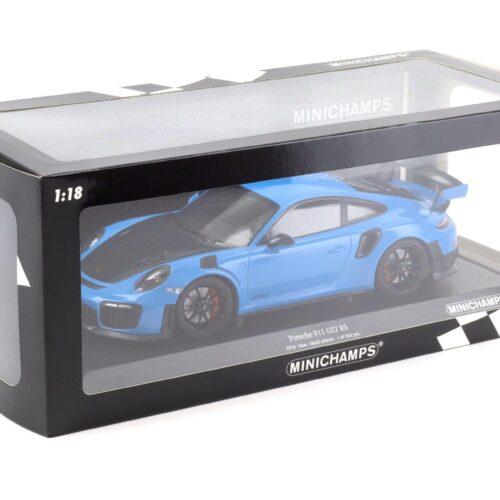 1:18 Minichamps Porsche 911 (991.2) GT2 RS blue with black wheels 2018