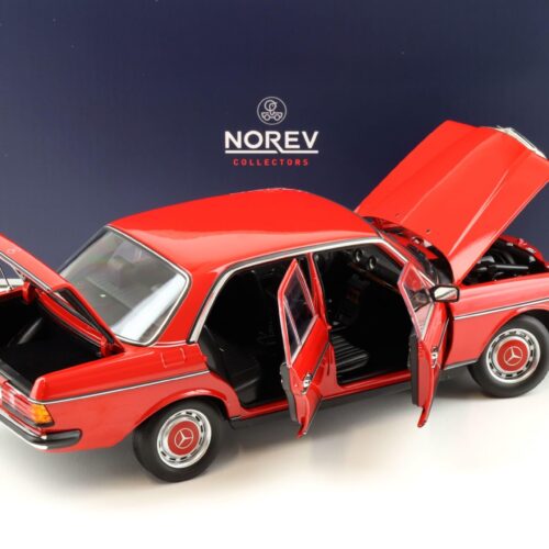 1:18 Norev Mercedes 200 Limousine W123 red 1982 - Limited 1000 pcs.