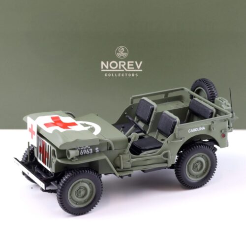 1:18 Norev Jeep Willys Army 1944 Ambulance green/ white - Limited 200 pcs.