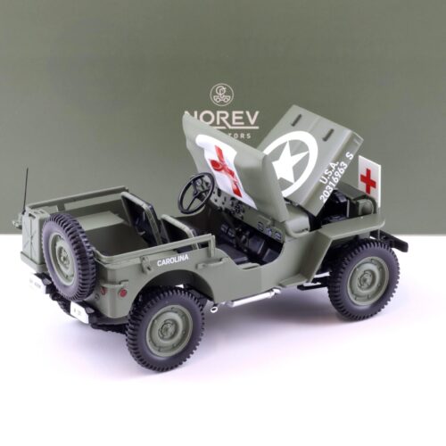 1:18 Norev Jeep Willys Army 1944 Ambulance green/ white - Limited 200 pcs.