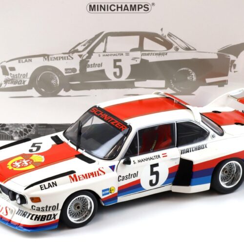 1:18 Minichamps BMW 3.5 CSL Gr.5 S.Manhalter #5 Winner Havirov Inter. 1977
