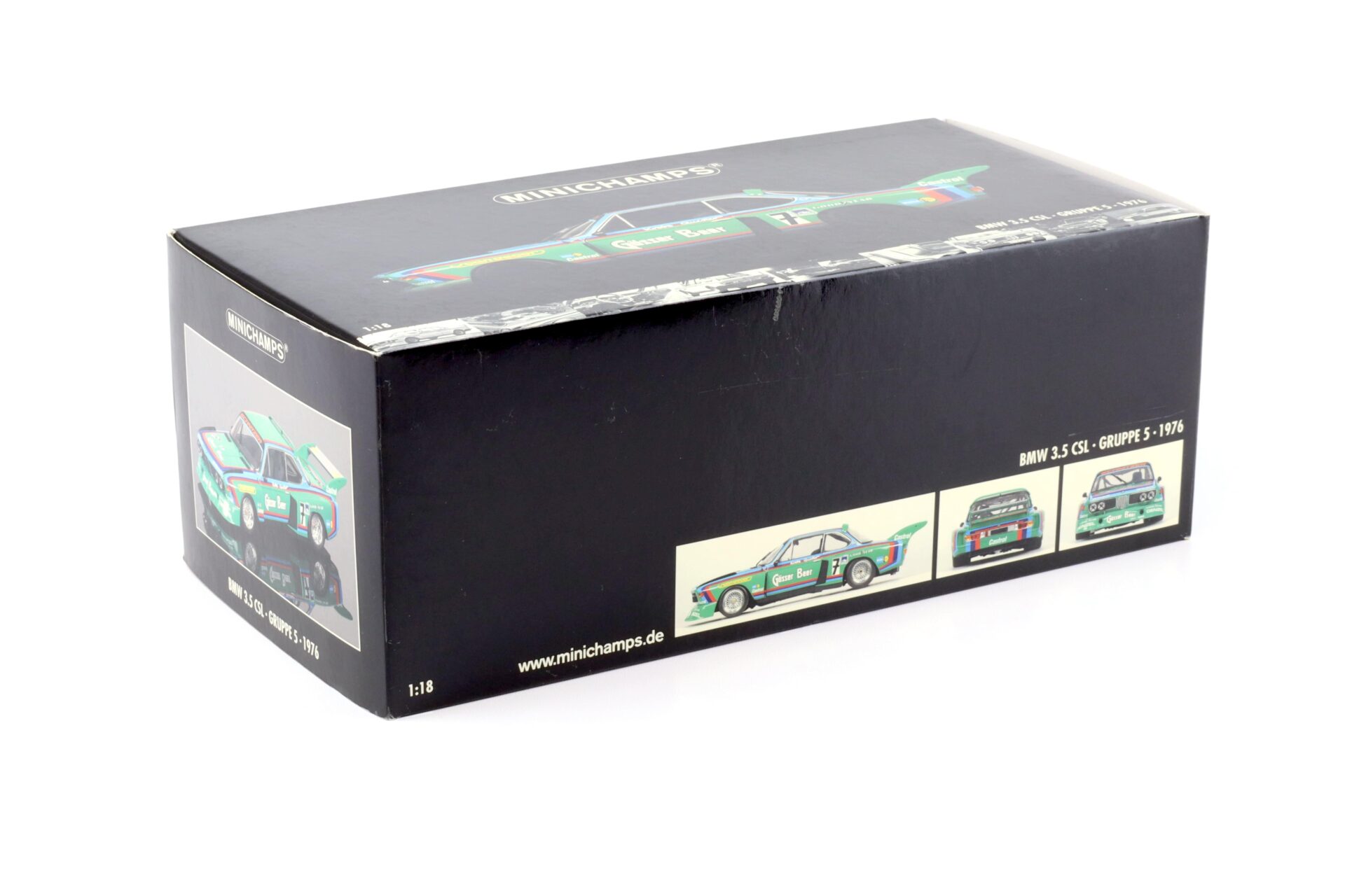 1:18 Minichamps BMW 3.5 CSL Gr.5 GÖSSER Krebs/ Quester 1000km Nürburgring 1976