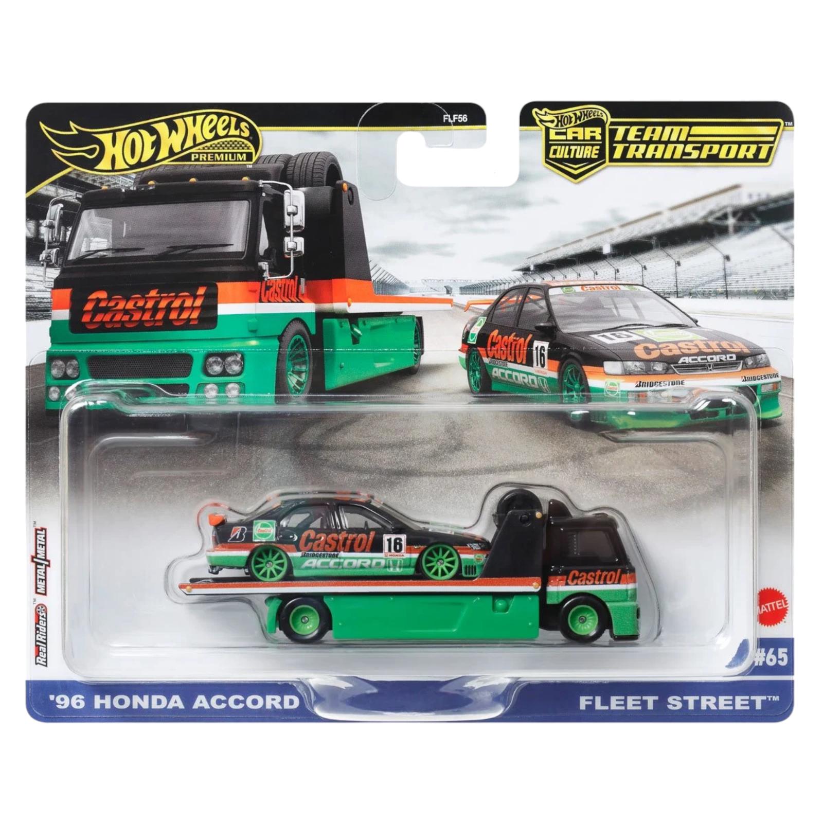 ID 92555 orig 1.jpg 1:64 Hot Wheels Premium 2024 Team Transport 1996 Honda Accord + Fleet Street