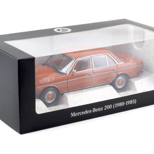 1:18 Norev Mercedes 200 W123 Limousine english red 1982 DEALER VERSION