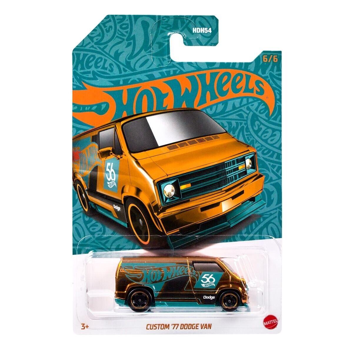 ID 92703 orig.jpg 1:64 Hot Wheels 2024 Pearl & Chrome HDH54-979F CHASE 1977 Custom Dodge Van