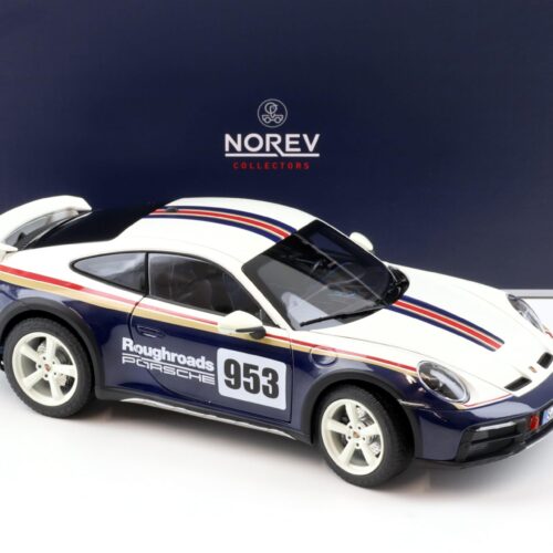 1:18 Norev Porsche 911 (992) Dakar Coupe 2023 Roughroads #953