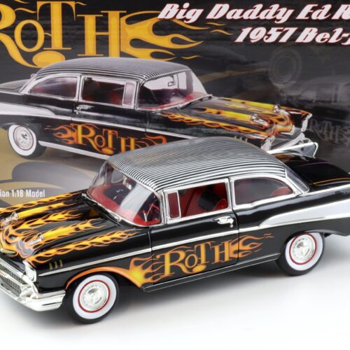 1:18 ACME 1957 Chevrolet Bel Air Big Daddy Ed Roth black/ flames