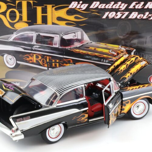 1:18 ACME 1957 Chevrolet Bel Air Big Daddy Ed Roth black/ flames