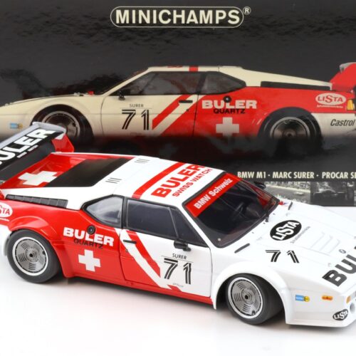 1:18 Minichamps BMW M1 Procar BULER M.Surer #71 Procar Series 1979