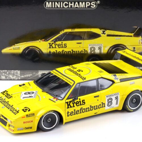 1:18 Minichamps BMW M1 Procar Kreistelefonbuch #81 M.Winkelhock 1979
