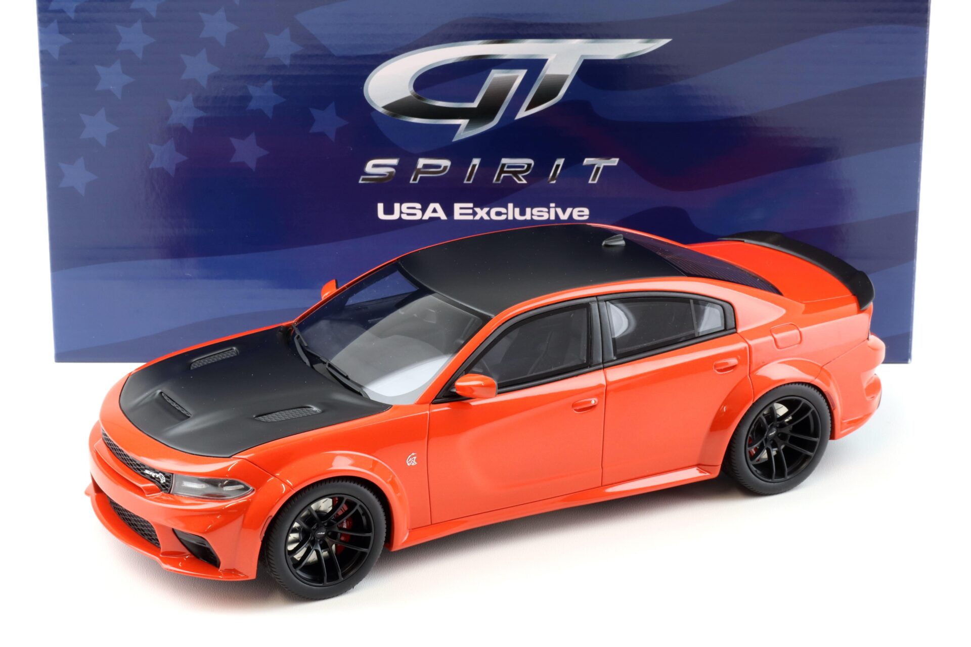1:18 GT Spirit ACME US041 Dodge Charger Hellcat Redeye 2021 Go mango/ black