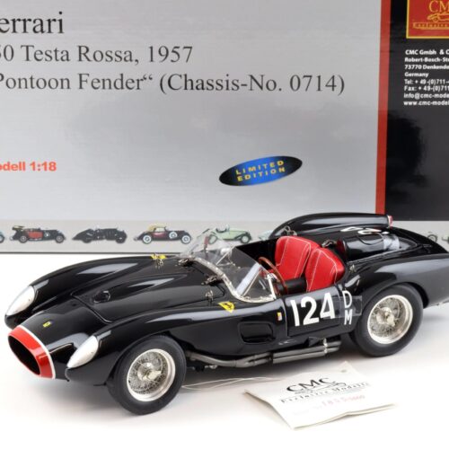 1:18 CMC Ferrari 250 Testa Rossa 1957 Pontoon Fender #124 black M-081